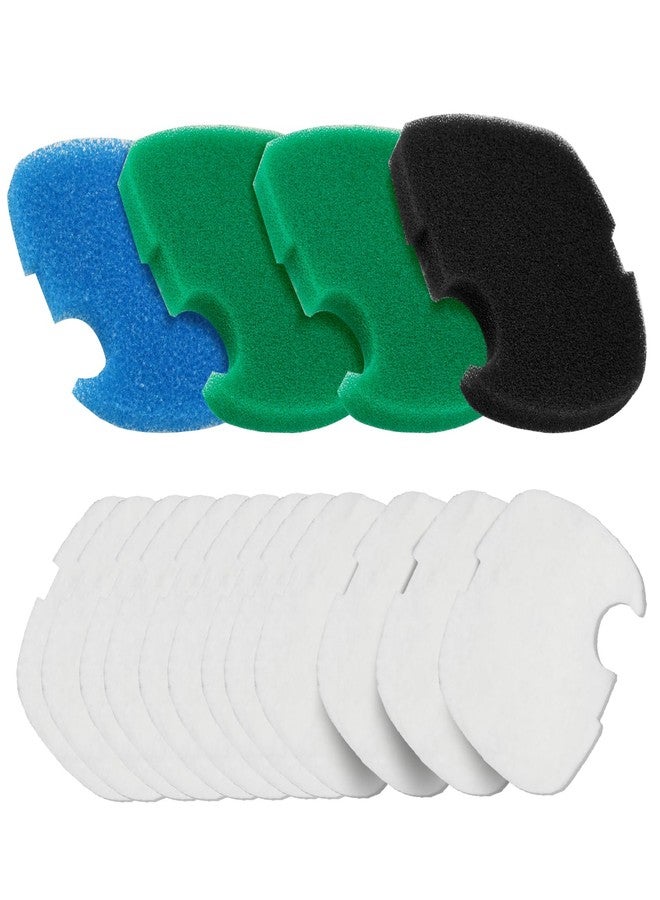 LEWEREST 16 PCS Replacement Canister Filter Media Pads Compatible with SUNSUN HW-303B/703B Polar Aurora 370 GPH CF-400, Aquarium Bio Sponge Filter Pad Fish Tank Filters Floss Pad Parts - Image 1